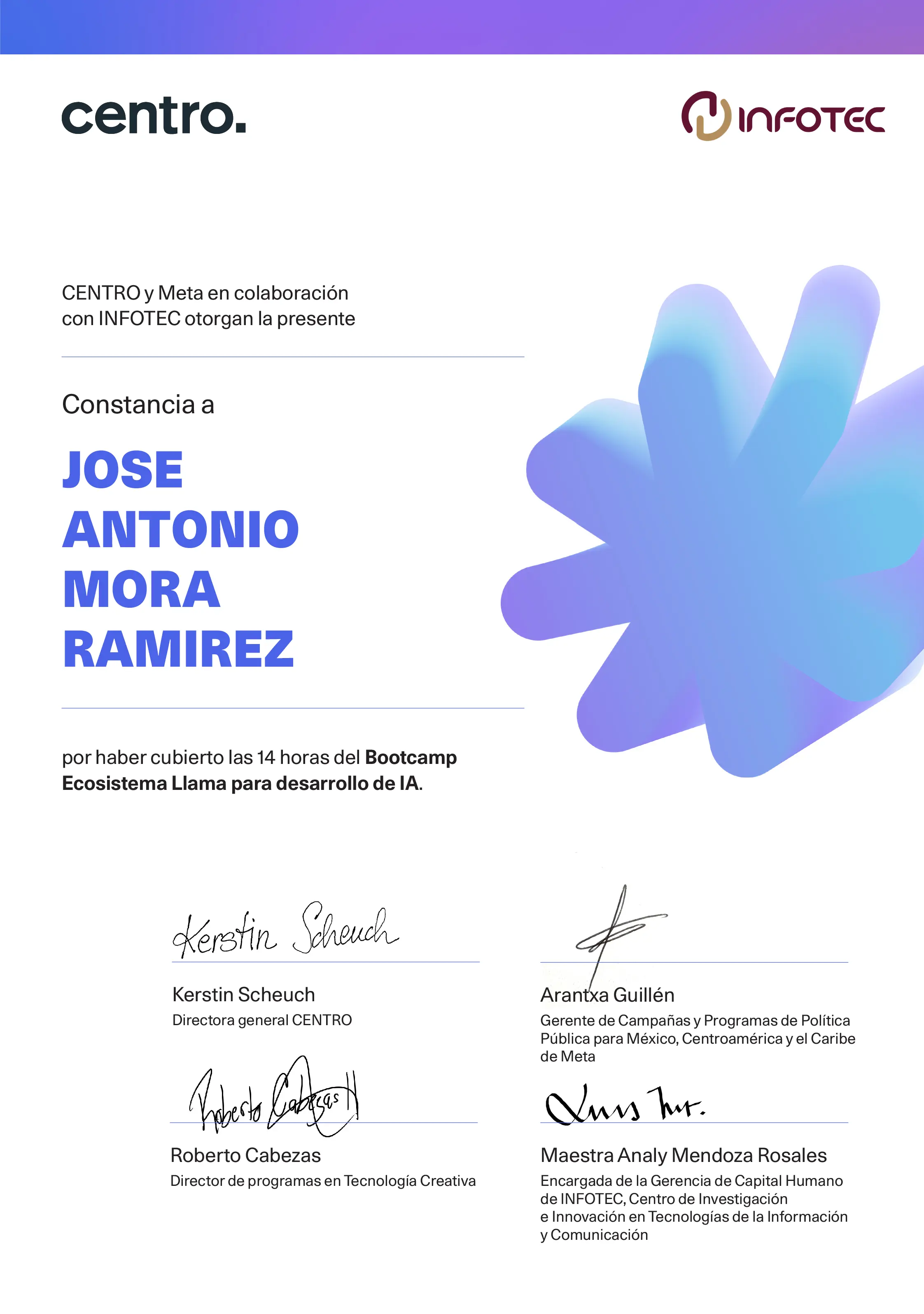 Certificado de Ecosistema Llama para el desarrollo de IA